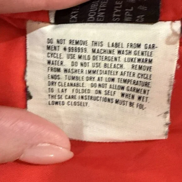 Vintage Alpine Designs Gore-Tex Jacket Mens Medium Red Blue Ski Coat Retro 90s - Picture 14 of 14